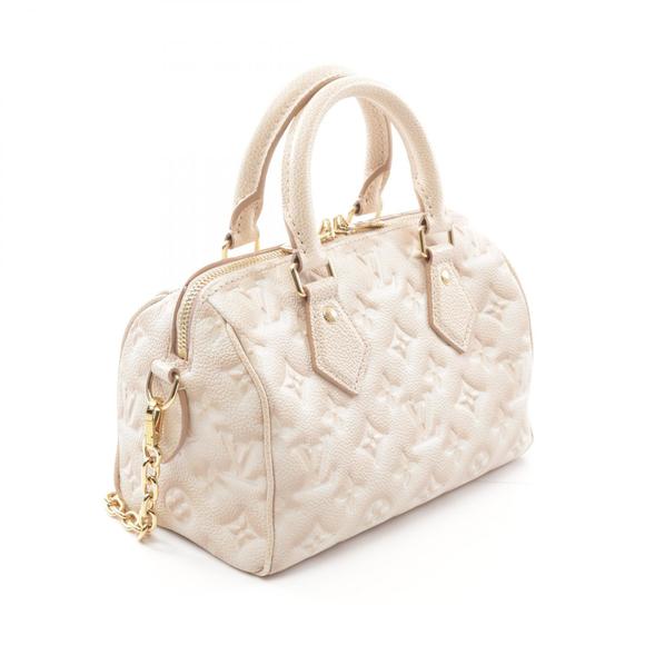 LOUIS VUITTON Speedy Bandouliere Handbag Leather Empreinte Beige - Picture 2 of 6